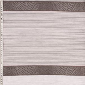 Gardinenstoff Dekostoff Voile halbtransparent Streifen grau 1,50m Breite