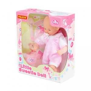 Puppe Weichkörper Babypuppe 28 cm mit Schnuller und Fütter-Set Kinder Spielzeug +3J