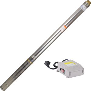 Agora-Tec® 3 Zoll Brunnenpumpe Tiefbrunnenpumpe 750W-3.8, 30m Kabel