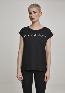 Merchcode Female Shirt Ladies Friends Logo Tee Black-4XL