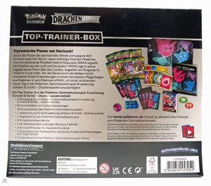 Pokémon Top-Trainer-Box Drachenwandel (Evolving Skies) SWSH 7 - Varianten: LUJF oder SEGV- deutsch