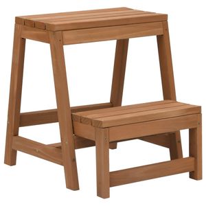 vidaXL Skladacia stolička z masívneho jedľového dreva