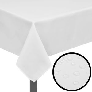 5 Tischdecken Weiß 170 x 130 cm