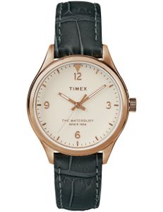 Dámské hodinky Timex Waterbury 34mm s koženým řemínkem TW2R69600