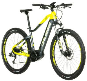 29 Zoll E-bike Elektrofahrrad MTB Bike Modell e-Largo 7.8-L Crussis Pedelec 25Ah 900Wh 80Nm Rahmenhöhe 45,7cm Gelb/Grau