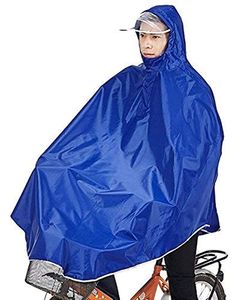 Regenponcho für Camping Fahrrad Regenmantel Regenschutz mit Kapuze, Poncho