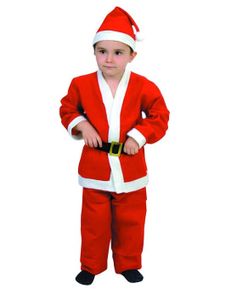 Weihnachtsmann-Kostüm für Kinder Weihnachtskostüm rot-weiss
