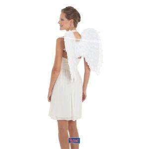 Křídla anděl - bílá, rozpětí křídel 50x50 cm - vánoce