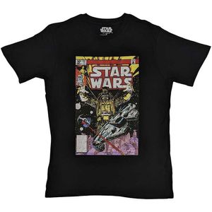 Star Wars - T-Shirt für Herren/Damen Uni RO10311 (M) (Schwarz)