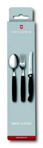 Victorinox Classic Set (Gemüsemesser, Gabel, Löffel) - Schwarz