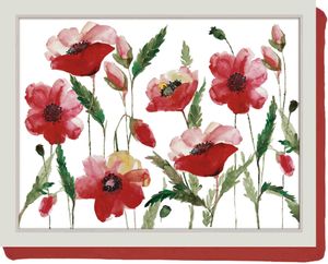 KitchenCraft Knietablett mit Kissen Mohn 44 x 33 Tablett Blumen Watercolour