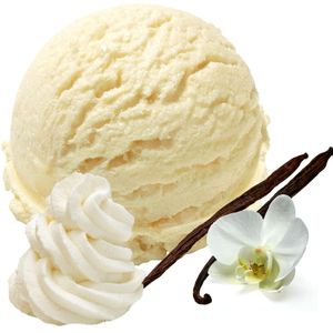 Sahne Vanille Geschmack Eispulver Vegan ohne Zucker Softeispulver 1:3 - 1 kg