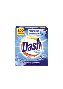 Dash® Alpen Frische Pulver I Waschmittel für weiße Wäsche I 100 Waschladungen I konzentrierte Rezeptur I frische, strahlend reine Wäsche | 6 kg
