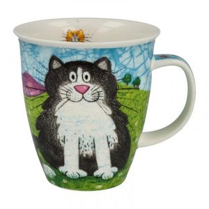 Dunoon Becher Teetasse Kaffeetasse Nevis Happy Cats black