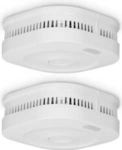 Alecto SMARTSMOKE11 2x - Smarte WLAN Rauchmelder, 2er-Pack, Weiß