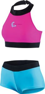 BECO the world of aquasports Bikini Laguna Beach in leuchtenden Farben mit raffiniertem Design pink-blau 34 B