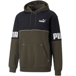 Puma Colorblock Hoodie Herren Pullover, Größe:XL, Farbe:Olive