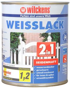 Wilckens Weisslack 2in1 seidenmatt, 750 ml