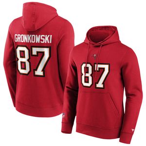 Fanatics - NFL Tampa Bay Buccaneers Gronkowski Name & Number Graphic Hoodie - Rot Farbe: Rot Größe: L