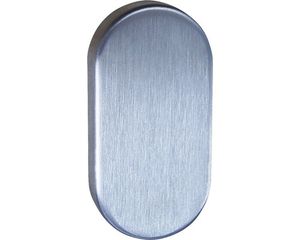 Blindrosette oval edelstahl satiniert 62x31 mm