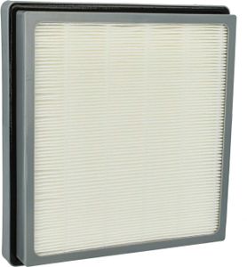 vhbw Staubsaugerfilter kompatibel mit Nilfisk GD 1000, Family+, HDS 1005, GDS 1010, GD 1010, GD 1005 Staubsauger - HEPA Abluft-Filter Grau Weiß