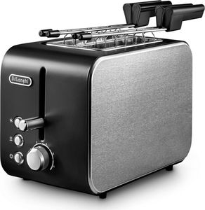 De'Longhi CTX 2203.BK 2-Scheiben-Toaster 550 W Schwarz, Silber