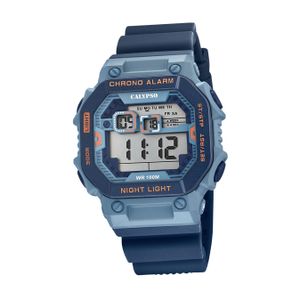 Calypso Herrenuhr Kautschuk blau Calypso Digital Armbanduhr D2UK5840/1