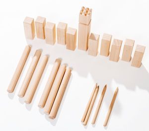Wikinger Spiel Kubb Schweden Schach Holz