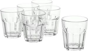 IKEA 6-er Set Gläser Pokal stapelbares Glas für kalte oder heiße Getränke  270ml, spülmaschinenfest