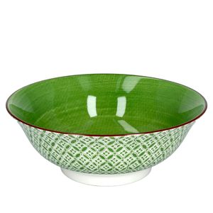 Salatschale Lime Sao Ø 21 cm Grünes Dekor Porzellan Obst Dessert-Bowl Ritzenhoff