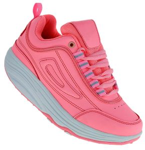 Fitnessschuhe Sport Schuhe 14 Farben Gesundheitsschuhe Damen Herren Sneaker 092, Schuhgröße:40, Farbe:Rosa