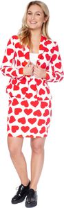 Valentinstags Herz Anzug - Kostüm für Karneval Größe: 36