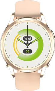 Smartwatch with Health Functions, 1.27inch, Fitness Tracker, Bluetooth Pink Gold,  X17mini, Touch-Display, Kopfhörer in einem, Herzfrequenz, schütteln