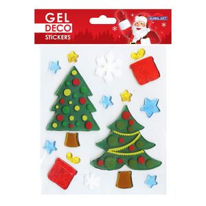 Gel-Sticker Weihnachten für Fenster - Weihnachtsbäume