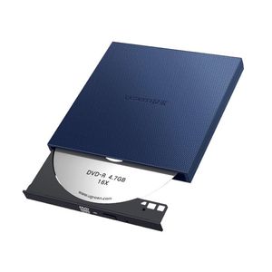 Externá USB CD DVD mechanika CD DVD rekordér kompatibilný s prenosným počítačom PC notebook šedý