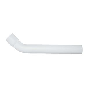 tecuro Spülrohrbogen 45° mit Muffe - Ø 44 mm für WC-Spülkasten - PVC weiß
