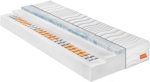 sleepling – Federkernmatratze Innovation 420, Taschenfederkern mit Visco Matratzenauflage, H2 – Gel, 120 x 200 x 25 cm, weiß