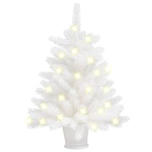 Prolenta Premium  Künstlicher Weihnachtsbaum mit LEDs Weiß 65 cm