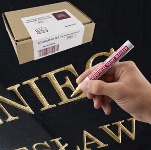 LEVIATAN Set zur Restaurierung von Inschriften auf Grabsteinen Ölmarker gold
