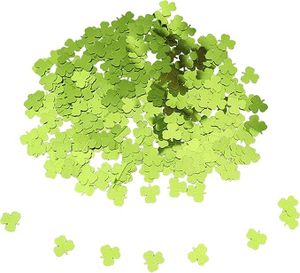 Kleeblatt Deko Glücksklee Konfetti Grün,600 Stk Kleeblatt Glücksbringer Streudeko,Tischdeko Geburtstag,Silvester Deko 2024,St Patricks Day Deko Confetti,Glücksbringer Kleeblatt Glückssteine