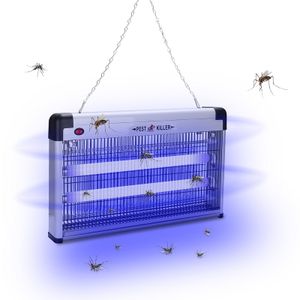Fiqops Elektrischer Insektenvernichter Fliegenfänger 40W UV-Licht Mücken Insektenlampe Mückenfalle