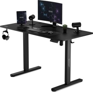 Sense7 Nojo Computertisch Gamingtisch Schreibtisch, 120 x 60 cm, elektrische Höhenverstellung, Memory-Funktion, Kopfhörerhalter, Kabelorganisator