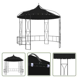 The Living Store Pavillon 300 x 290 cm Anthrazit Rund