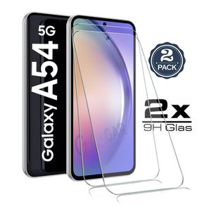 2X Samsung Galaxy A54 5G - Panzerglas Glasfolie Display Schutz Folie Glas Screen 9H Hart Echt Glas Displayschutzfolie 2 Stück