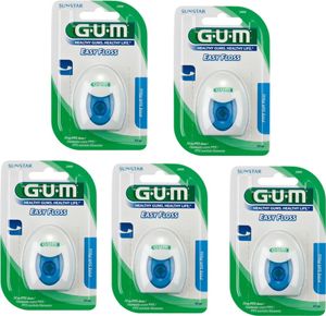 5x GUM Easy FLoss Zahnseide 30m