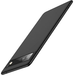 Für Google Pixel 6a Silikoncase TPU Schutz Schwarz Handy Tasche Hülle Cover Etui Zubehör Neu
