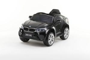 Elektroauto BMW X6 SUV Kinderauto Elektrofahrzeug Kinder Elektro Auto Spielzeug, Farbe:Schwarz