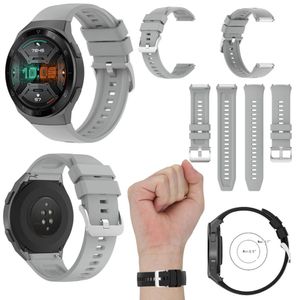Für Huawei GT2E Fitness Watch Uhr Kunststoff Silikon Ersatz Armband Grau Neu
