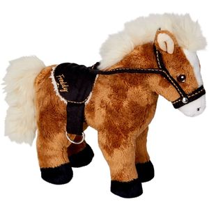 Plüsch Pferd Pony aus Plüsch dunkelbraun 3.-farbig sortiert ca ,,NEU,, 25-30cm 