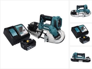 Akumulátorová pásová píla Makita DPB 183 RF1 18 V 66 mm bez kefy + 1x akumulátor 3,0 Ah + nabíjačka